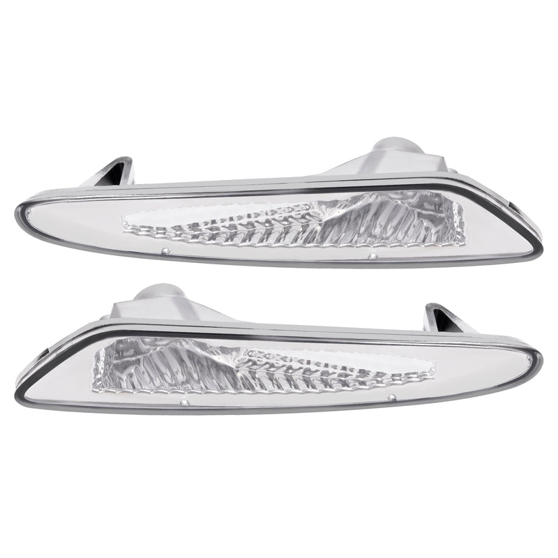 Clear Bumper Side Marker Lights for Mercedes Benz R230 SL Class 2003-2006 Pair