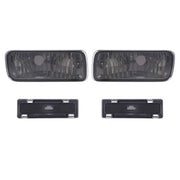 DURAFORCE Smoke Bumper Turn Signal Side Marker Lights for Chevrolet Camaro 1985-1992