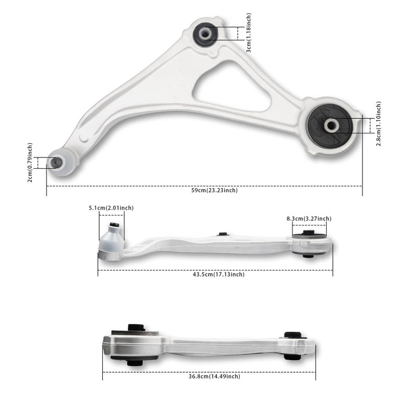 Front Lower Control Arm Ball Joint Sway Bars for 2015-2019 Nissan Altima Maxima