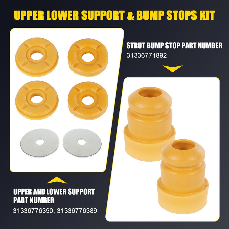 Front Strut Shock Mount Support Upper Lower Bump Stop Kits for BMW X5 X6 E70 E71