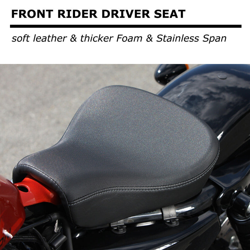 Motorcycle Driver Rider Solo Seat for Harley Sportster XL 883 1200 72 48