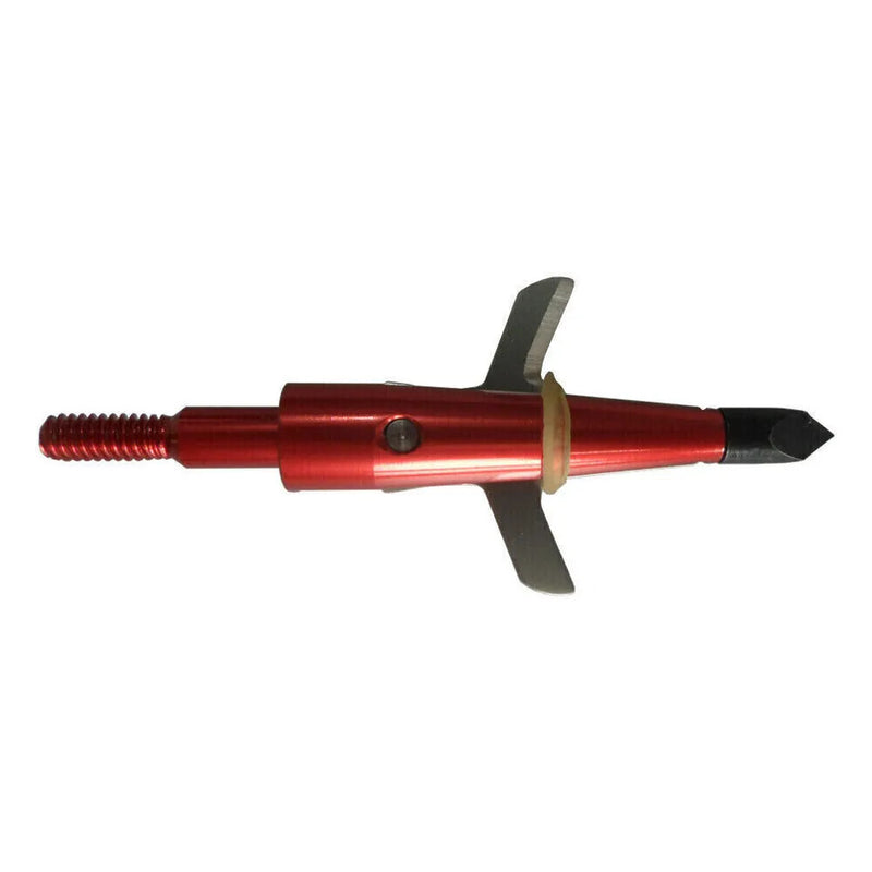 Red Broadheads 100 Grain 1.75 Inch Cut for Compound Bow Crossbow Tips 12Pcs
