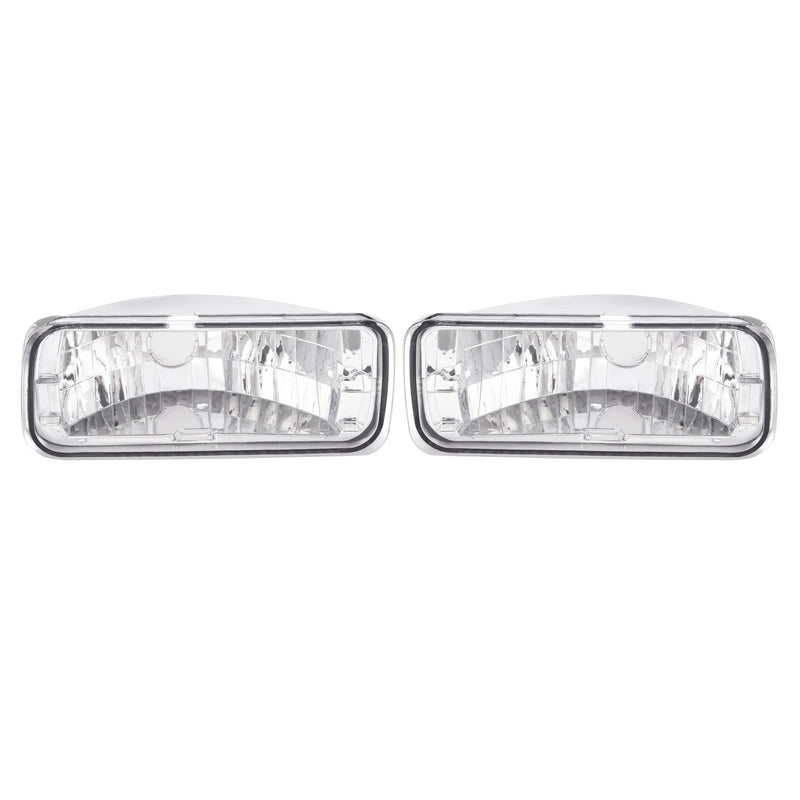 Clear Lens Front Bumper Turn Signal Light Assembly for Chevy Camaro 1985-1992 2X