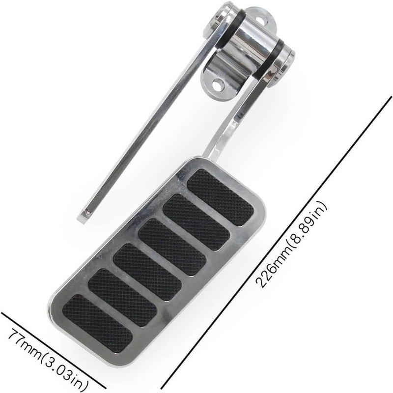 Universal Street Hot Rat Rod Aluminum Gas Pedal Firewall Mount Throttle Polished