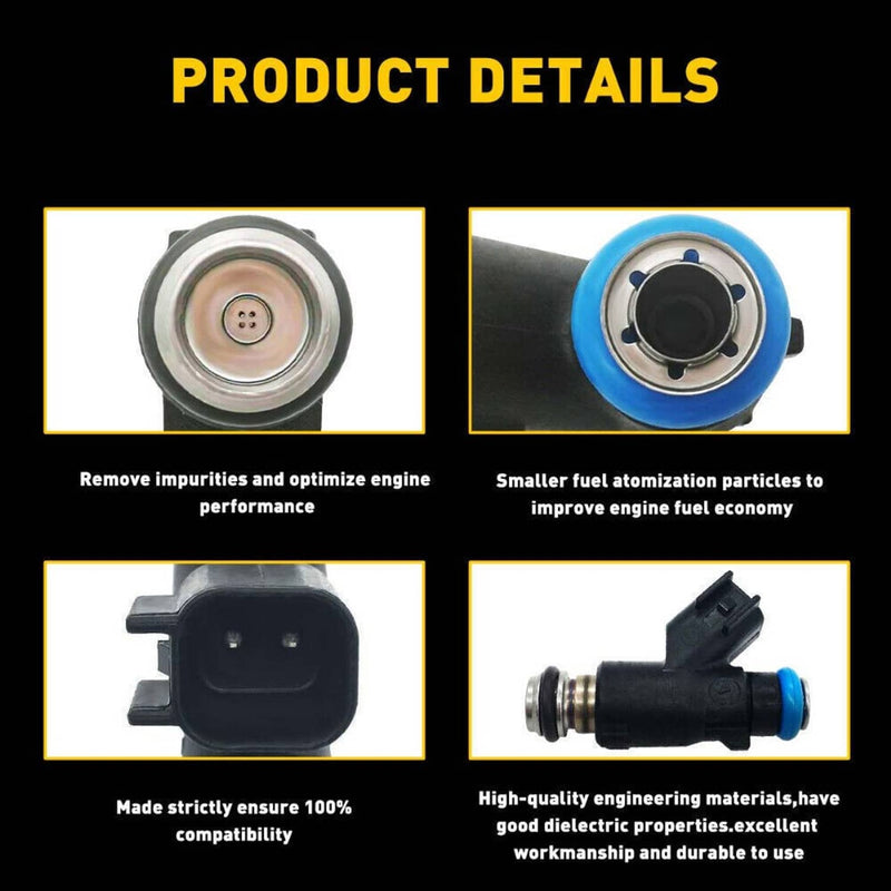 12613411 8PCS Fuel Injector for GMC Sierra Chevrolet V8 4.8L 5.3L 6.0L