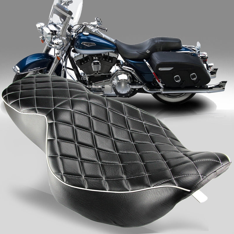 Driver Passenger Two-Up Seat for Harley Touring Road King 1997-2007