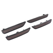 DURAFORCE Side Marker Lights Smoked Lens for Ford Mustang 2010-2014 Front Rear LED 4 Piece