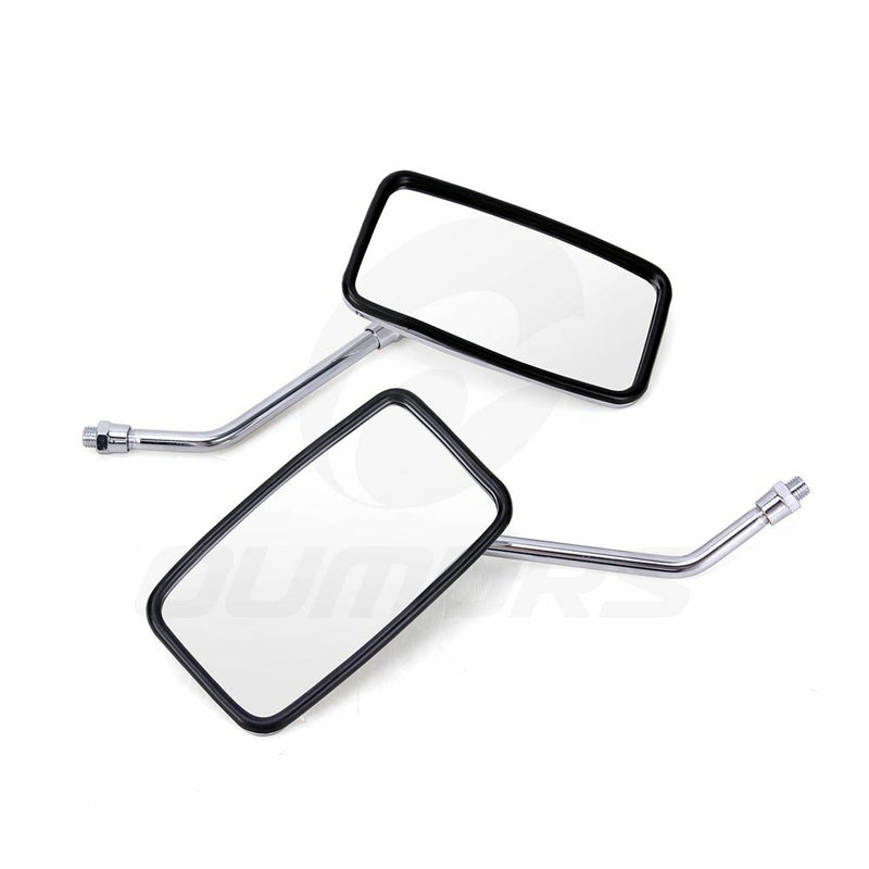 2Pcs 10MM Chrome Rearview Side Mirrors for Kawasaki Vulcan 500 750 800 900 1500