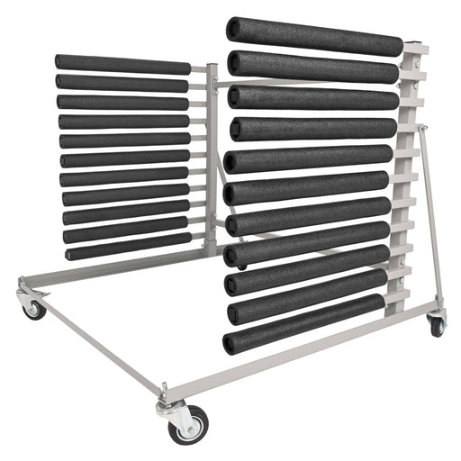 DURAFORCE Universal 10-Slot Mobile Windshield Rack for Auto Glass Cargo With 4 Casters