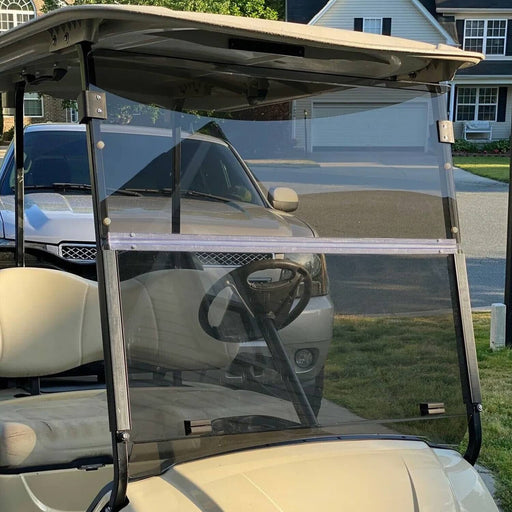 DURAFORCE Tinted Folding Windshield Windscreen for Yamaha G29 Drive 2007-2016 Golf Cart