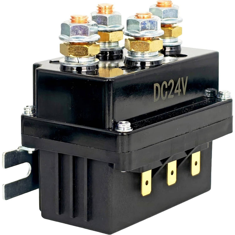 DURAFORCE 500 Amp 24 Volt Solenoid Winch Relay for Hydraulic Pump Rev Motor Offroad