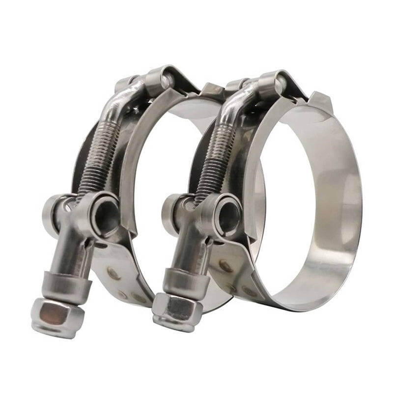 2pcs 3 Inch T-Bolt Clamp Silicone Stainless Steel Hose Turbo Intake Intercooler