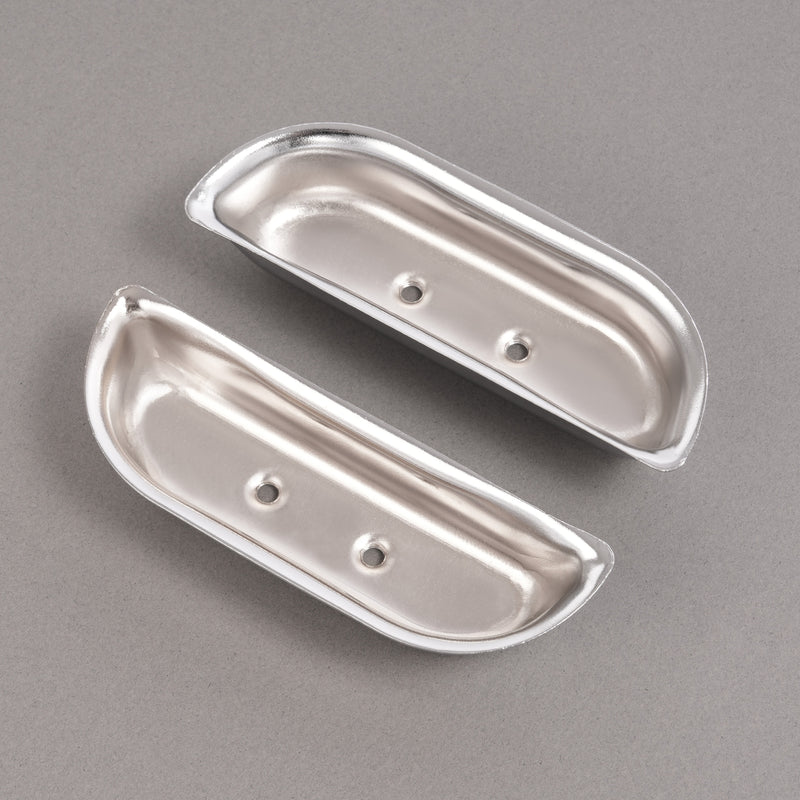 Door Panel Arm Rest Cups Steel Chrome for Ford F-100 F-150 F-350 1973-1979