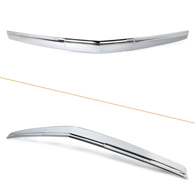 DURAFORCE For Cadillac Escalade 2015-2020 Hood Molding Trim+Front Grille w/Sensor Hole