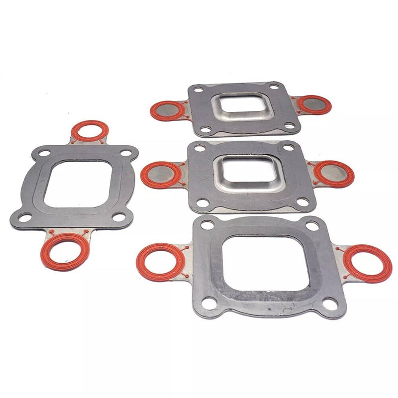 DURAFORCE 864929A4 3 Inch Dry Joint Exhaust Closed Cooling Spacer Kit for Mercruiser V6 V8