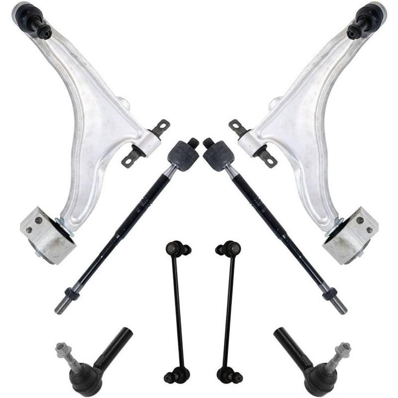 8x Control Arm Ball Joint Tie Rod Sway Bar Link for Cadillac SRX L&R