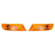 DURAFORCE Turn Signal Light Set With Bulbs Front Left And Right for Jeep Liberty 2005-2007