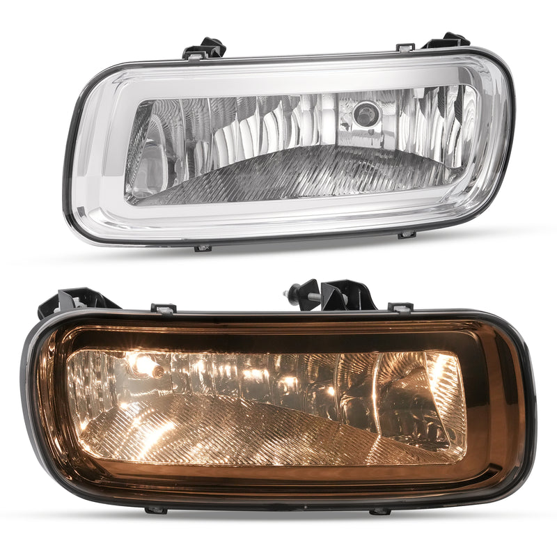 Fog Lights Assembly Lens With Bulbs for Ford F-150 04-06 for Lincoln Mark LT 06