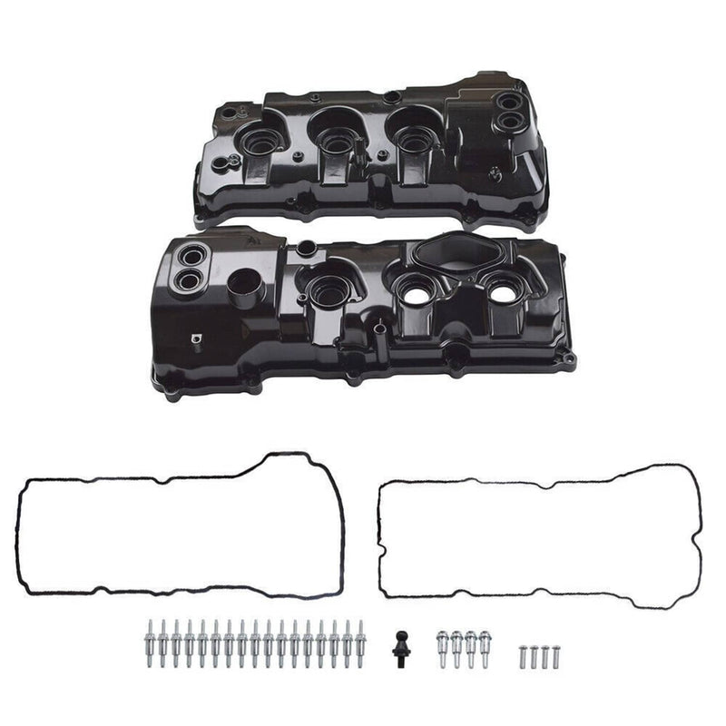 BL3Z-6582-H Aluminum Engine Valve Cover Kit for Ford F-150 3.5L V6 2013-2016 2 P