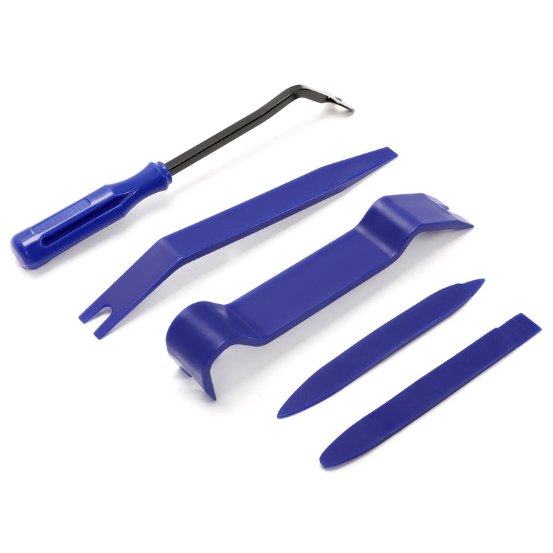 5PCS Car Radio Panel Door Dash Clip Fasteners Trim Removal Pry Tool Set