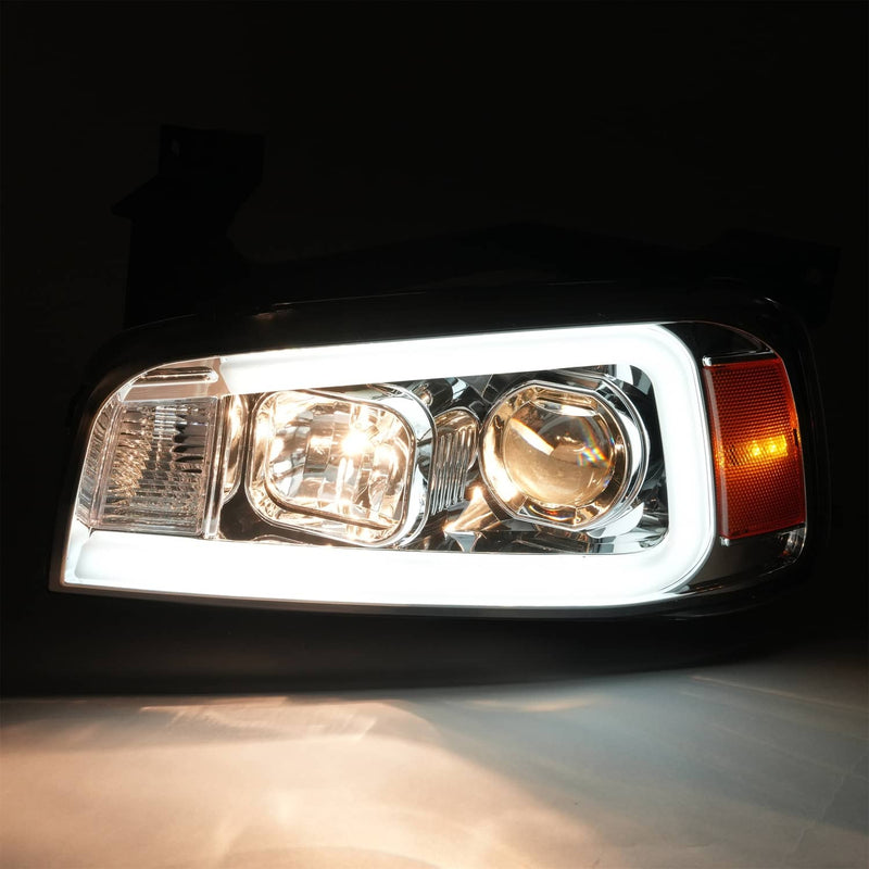 DURAFORCE LED DRL Projector Headlights for Dodge Charger 2006-2010 Left Right