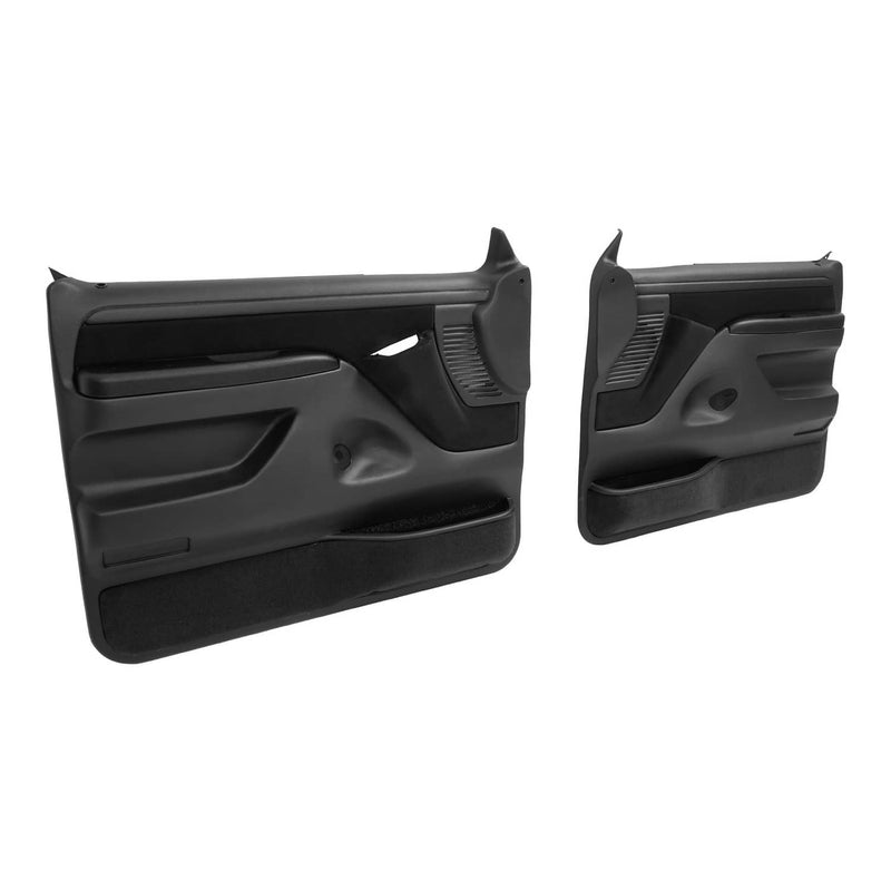 DURAFORCE Inner Door Panels for Ford F150 F250 F350 1992-97 Bronco 1992-96 Black Pair