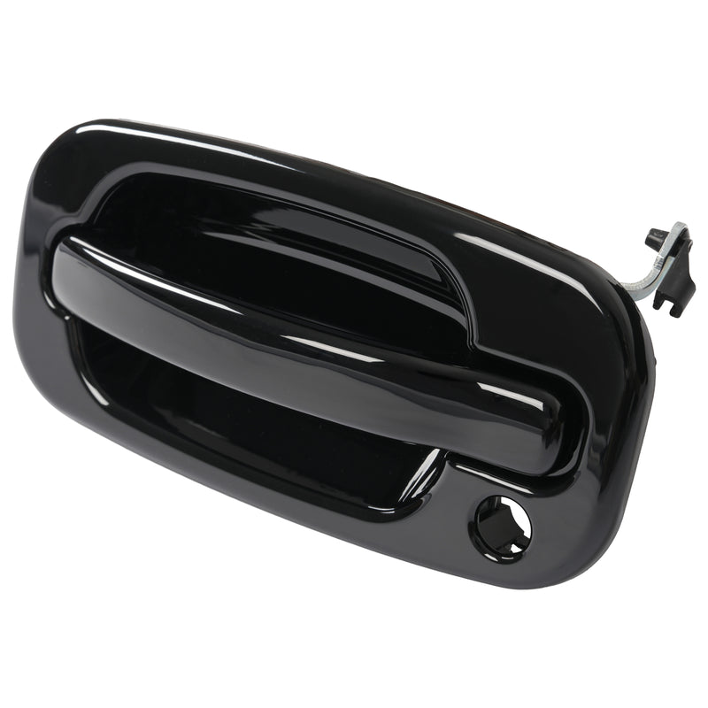 Door Handle Set for Chevy Silverado 1500 1999-2006 Smooth Black Front Outer 2PCS