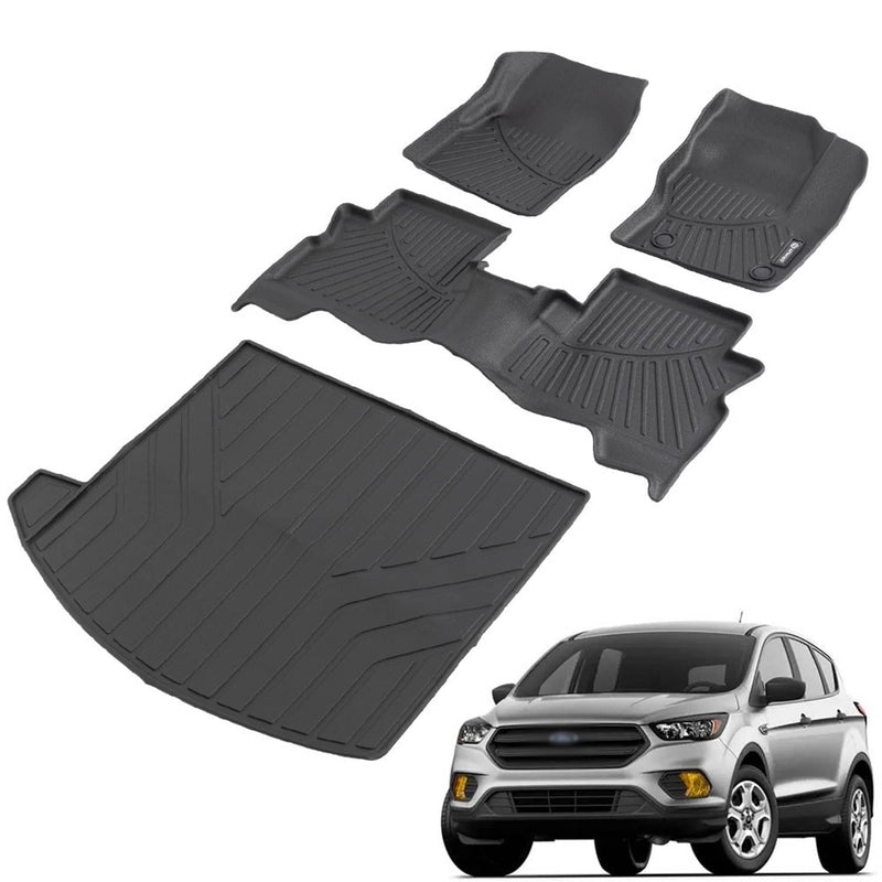 Floor Mats & Cargo Liner for Ford Escape 2013 2014 2015 2016 2017 2018 2019