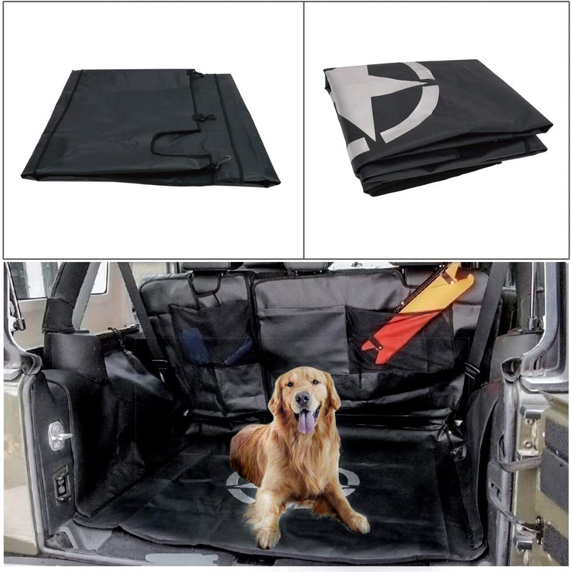 Rear Seat Cover Storage Cargo Liners Pets Floor Mat for Jeep Wrangler 2007-2020