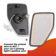 DURAFORCE Switchback LED Side Marker Signal Lights Clear Lens for HUMMER H3 2005-2010 Pair