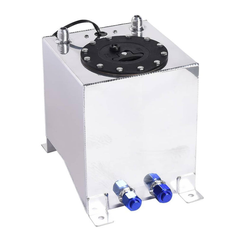 2.5 Gallon Aluminum Racing Drift Fuel Cell Gas Tank Level Sender Universal