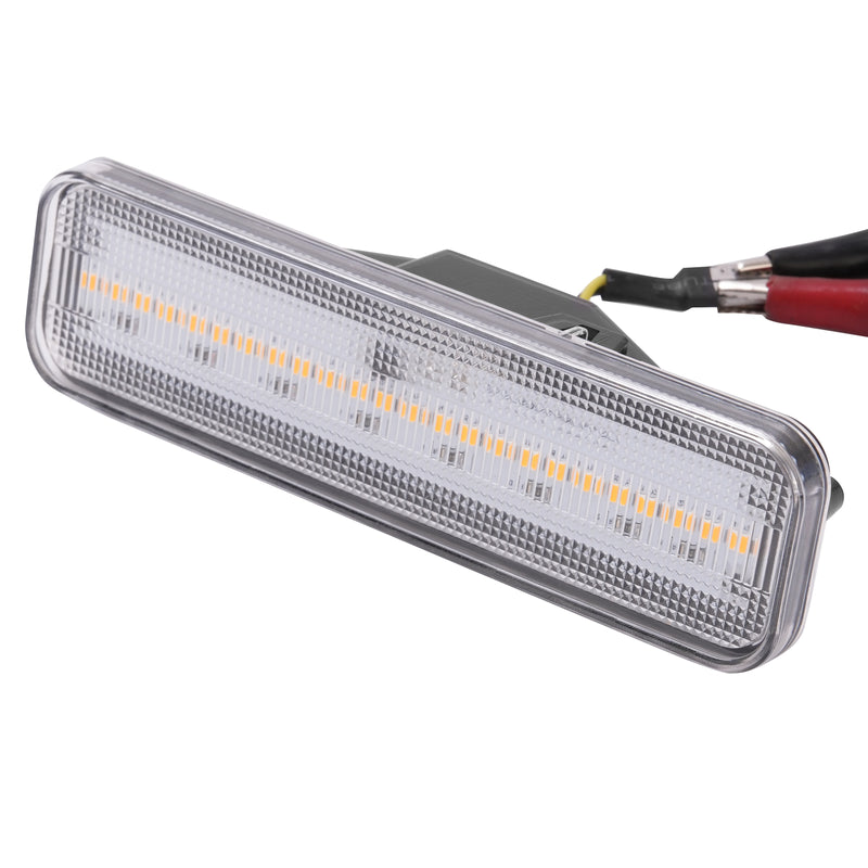 Yellow LED Front Side Marker Lights for El Camino Caballero Malibu 78-87 2 Pcs