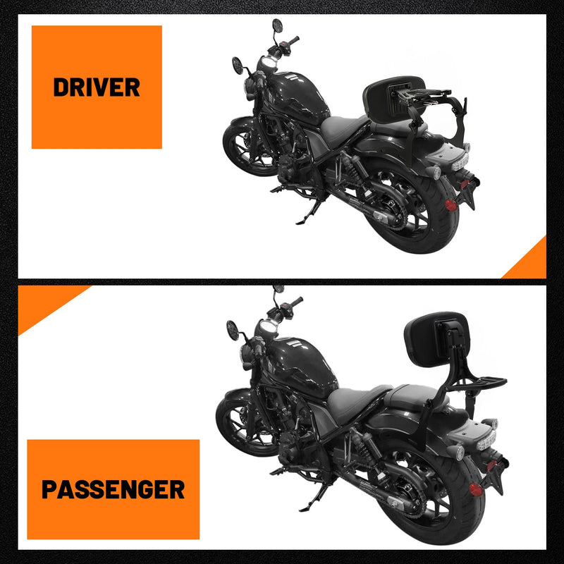 Multi-Purpose Backrest Sissy Bar for Honda Rebel 1100 CM 1100 DCT 21+