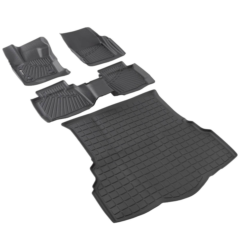 Floor Mats & Cargo Liner Set for Ford Fusion 2017 2018 2019 2020 NOT Hybrid