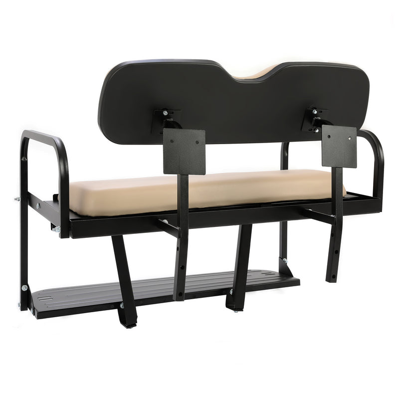 Tan Flip Folding Rear Back Seat Kit for EZGO Marathon Pre-1994 Golf Cart