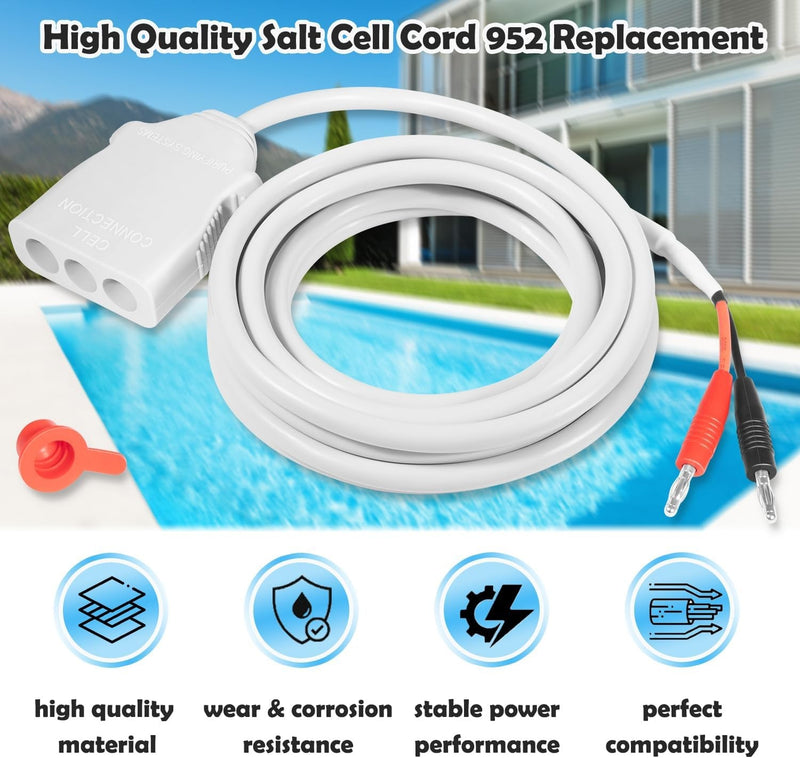 Salt Cell Cord 952 ST/DIG 12FT Cell Cable for AquaCal AutoPilot Digital DIG-220
