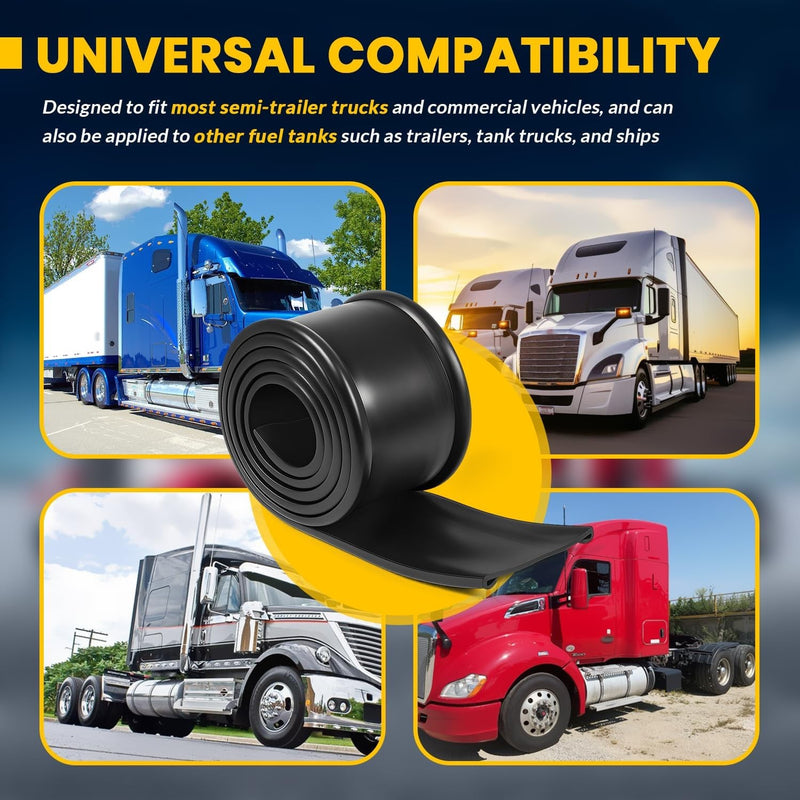 4-Inch Fuel Tank Strap Isolator Gas Tank Cushion 6ft for Semi-trailer