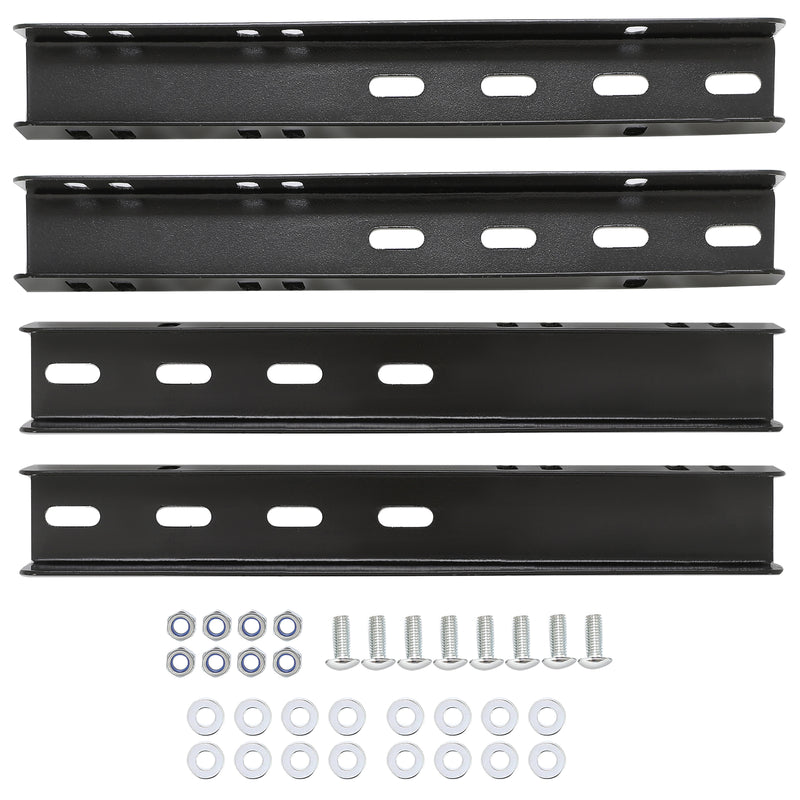 2PCS 12" Trailer Fenders w Steps Wheels Tires Skirt Boat Gray Single Axle 300LBS