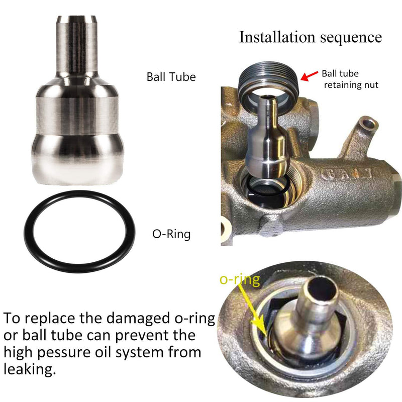 Oil Rail Ball Tube O-Rings Repair Kit for Ford 6.0L 2003-2007 Injector Seal