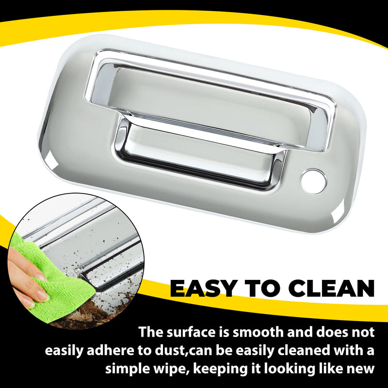 Chrome Outside Tailgate Handle Cover Overlay for Ford F-150 F150 4 Door 2004-14