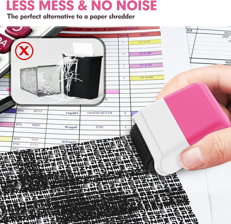 Identity Theft Protection Roller Stamp Guard ID Privacy Confidential Data 2PCS