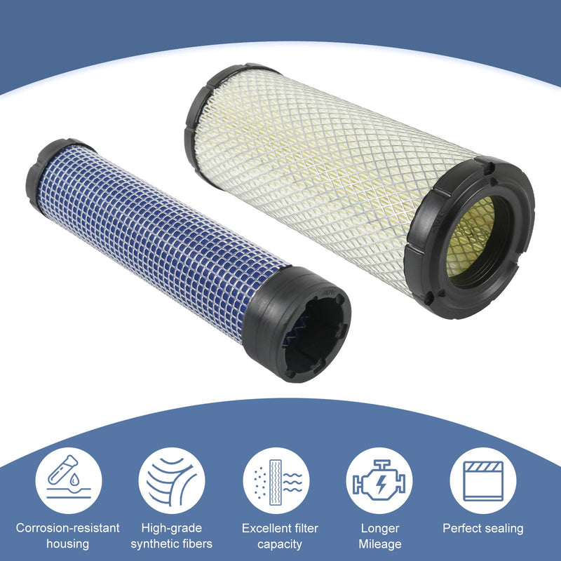 2 Set Air Filter for Kohler Kawasaki 2508301-S 2508304-S 11013-7020 11013-7019