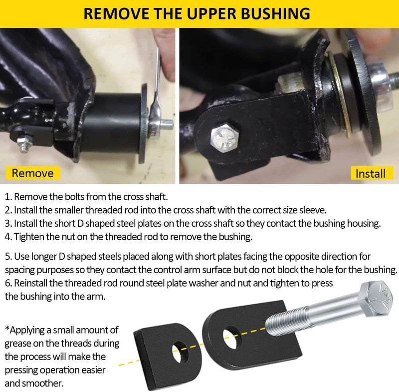 85000009 Upper Lower Control Arm Bushing Removal Install Tool for GM A/F/G-Body