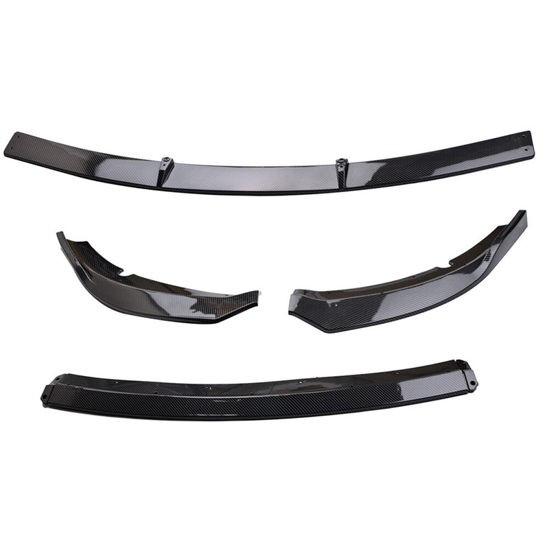 DURAFORCE Front Bumper Lip Splitter Spoiler For Dodge Charger SRT 15-23 Carbon Fiber Style