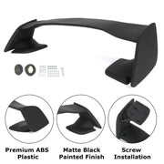 DURAFORCE Rear Trunk Spoiler Wing For Subaru WRX STI 2015-2021 JDM Style Matte Black