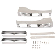 DURAFORCE Silver Front Fender Light Bracket Double JJ Blinker Bar for Peterbilt 389 388