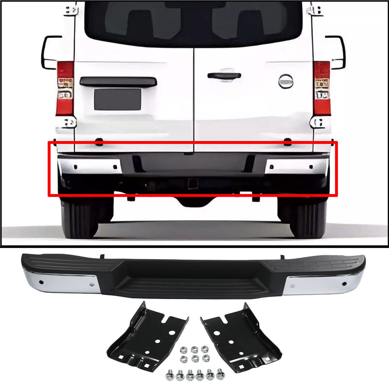 850101PA0B Rear Step Bumper Fit Nissan NV3500 NV2500 NV1500 NI1102159