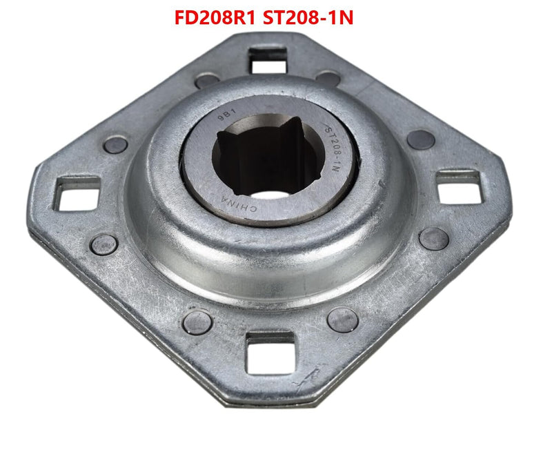 FD208R1 ST208-1N Harrow Flange Disc Bearing 1 Inch Square for Farming Applicatio