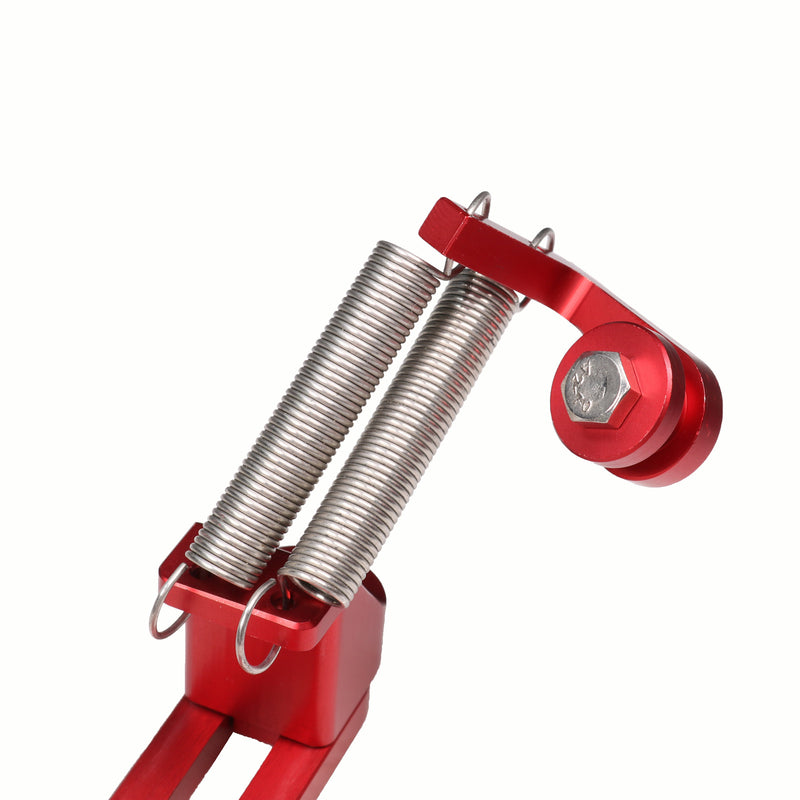 Red Aluminum Throttle Cable Carb Bracket for 4150 4160 Carburetor 350 SBC