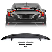 DURAFORCE R Style Trunk Spoiler Wing with LED Light for Honda Civic X 10th Gen 2016-2021